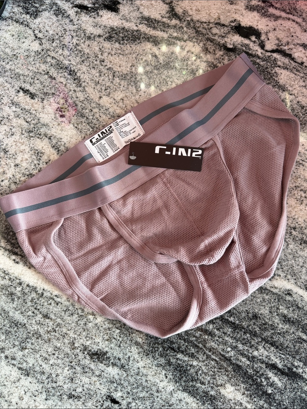 Men's Scrimmage Collection Sport Briefs by C-IN2 in Perris Pink NWT!